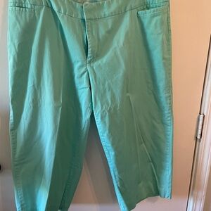 Mint green womens capris